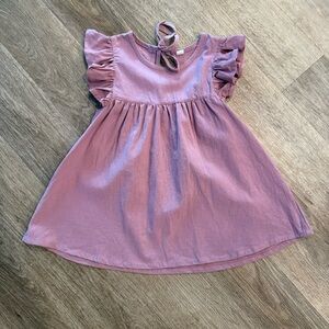 Amazon Lavender Ruffle Sleeve Kids Dress 2t - like new